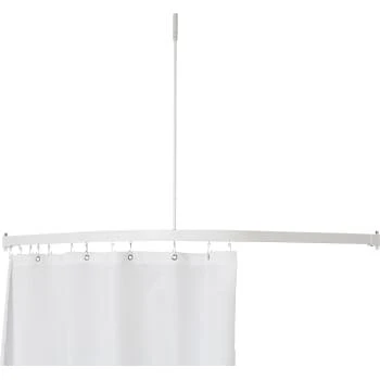 Van Der P Profil5001 Badeforhængstang, 90x90cm, Hvid