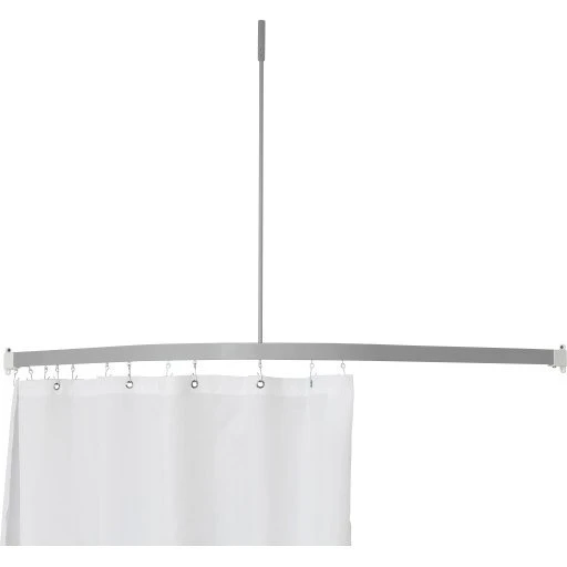 Van Der P Profil5001 Badeforhængstang 90x90 cm, Sølv