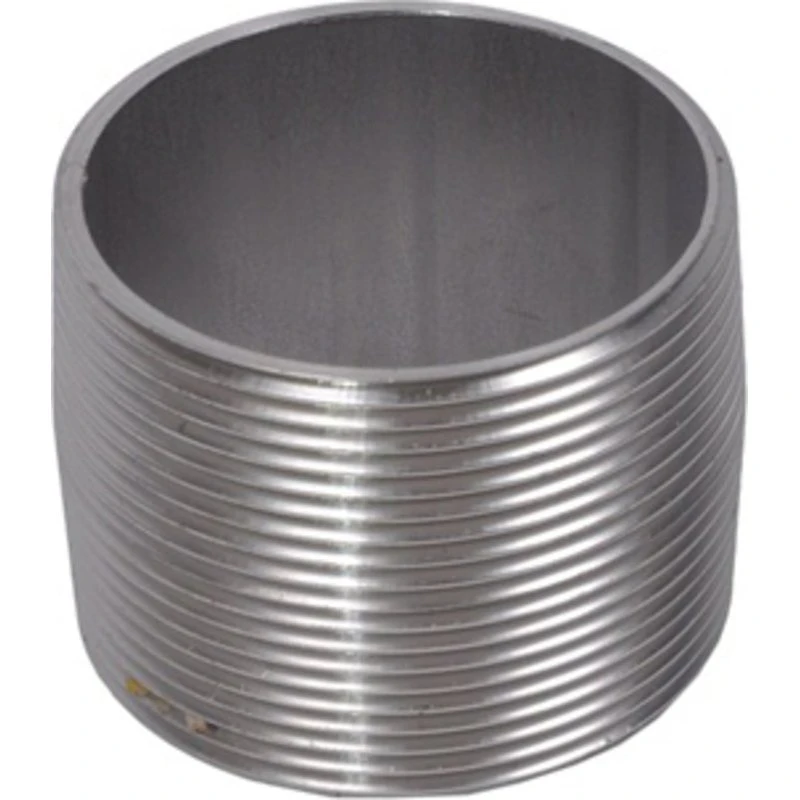 Rustfrit sammenskåret nippelrør 1/2" - 30 mm