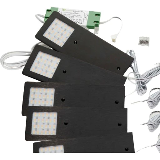 Loevschall Stella møbelspots - 5-kit, sort