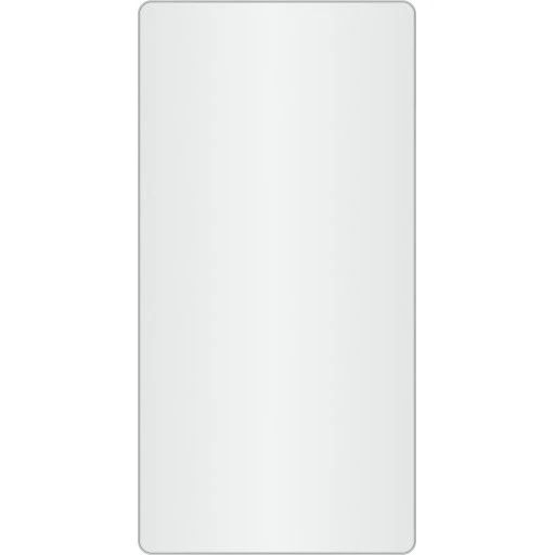 Loevschall Refine Square spejl, 45x90 cm, børstet aluminium