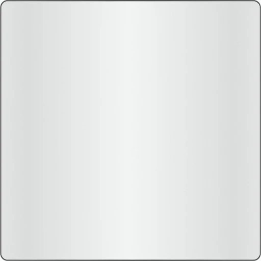 Loevschall Refine Square spejl, 80x80 cm, sort
