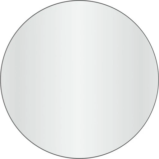 Loevschall Refine Round spejl, Ø80 cm, sort