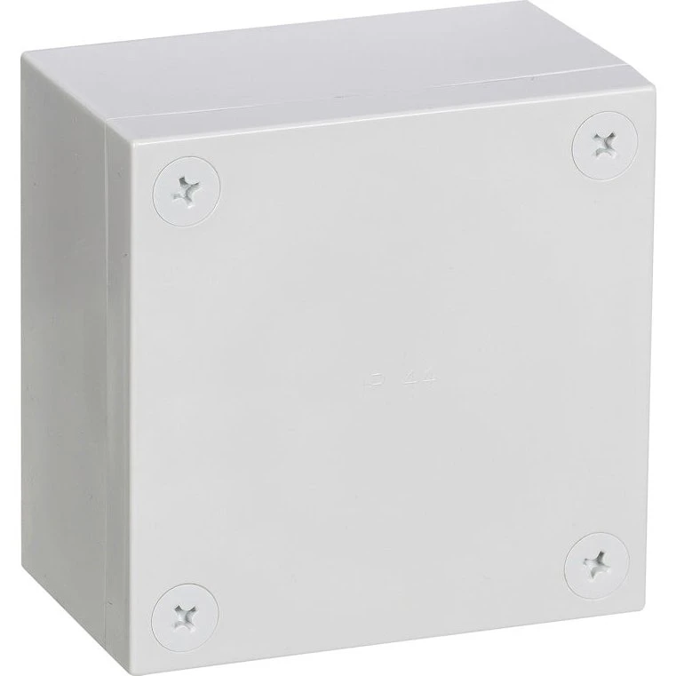 MIX-BOX 115 x 115 mm med dæksel - Lysegrå montagekasse