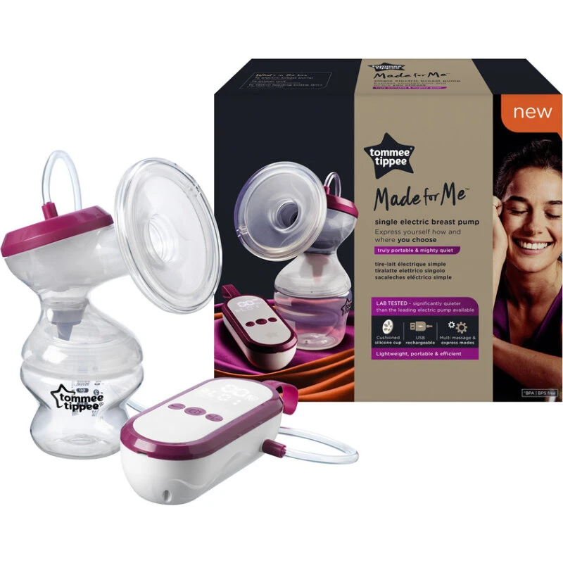 Tommee Tippee Made for Me – Elektrisk enkelt brystpumpe, hvid