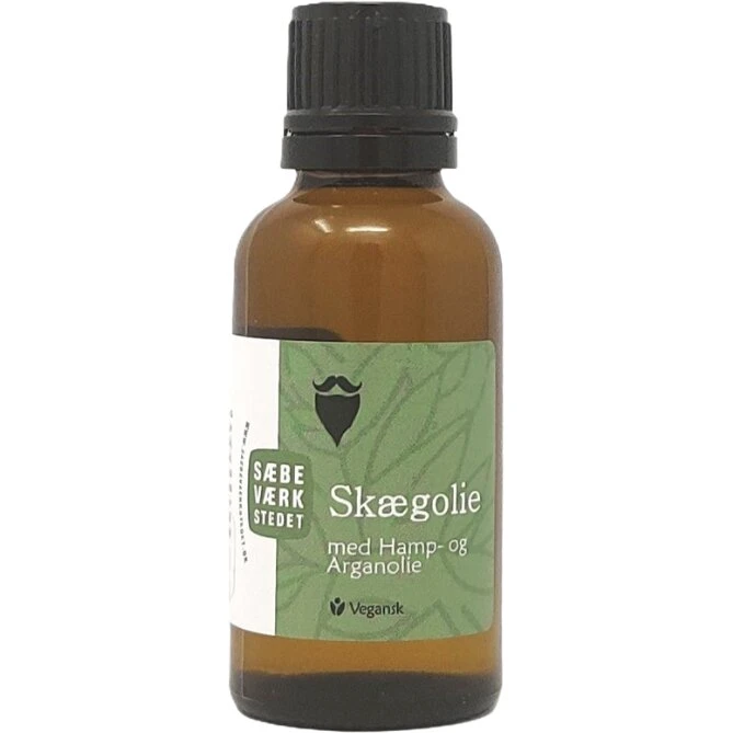 Sæbeværkstedet Skægolie 30 ml – Økologisk hamp & argan