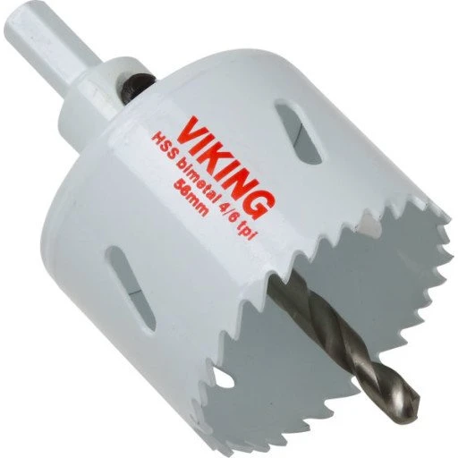 Viking Hulsav H 75mm med holder og centerbor