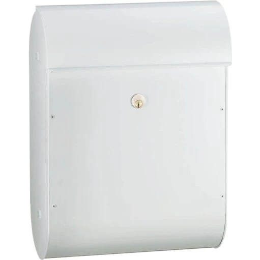 Me-fa Quartz 825 Postkasse med lås, hvid