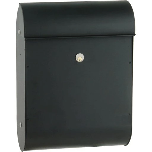 Me-fa Quartz 825 Postkasse med lås, sort
