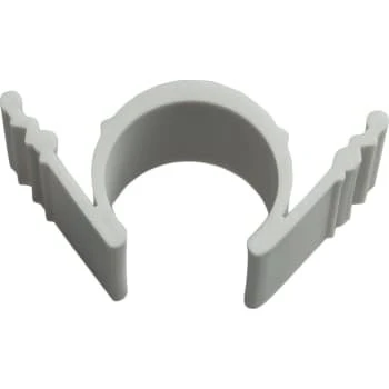 Tillex Rilleclips GR-C 20 til 20 mm rør, Grå (80 stk.)