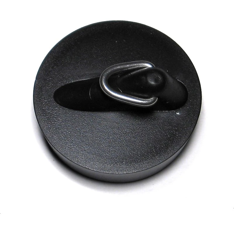 Megatherm Vaskeprop m/kædeholder 38,5 mm - Sort gummi