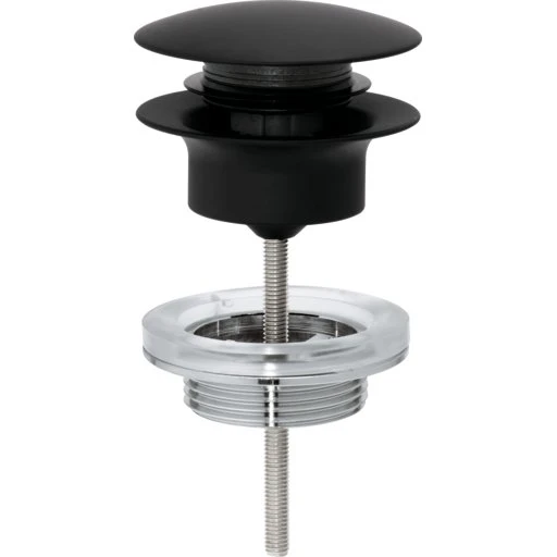 Grohe bundventil, push-open, sort
