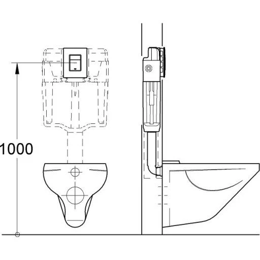 Grohe Skate Cosmopolitan betjeningsplade, sort/krom