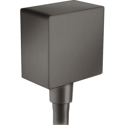 Hansgrohe FixFit Square slangeudtag, børstet sort krom