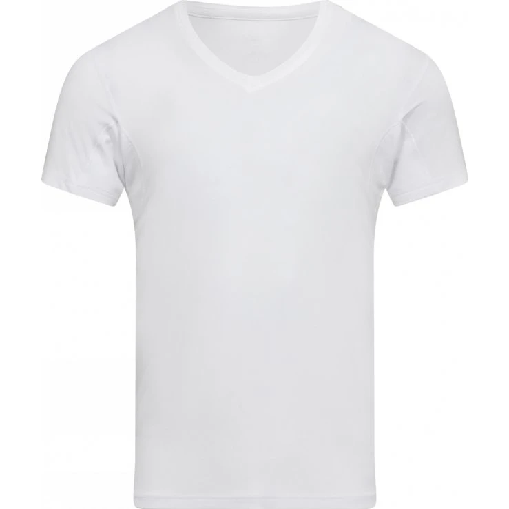 JBS Of Denmark svedabsorberende V-hals T-shirt i hvid