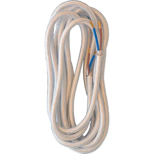 E-Line stofledning, 5 meter, hvid