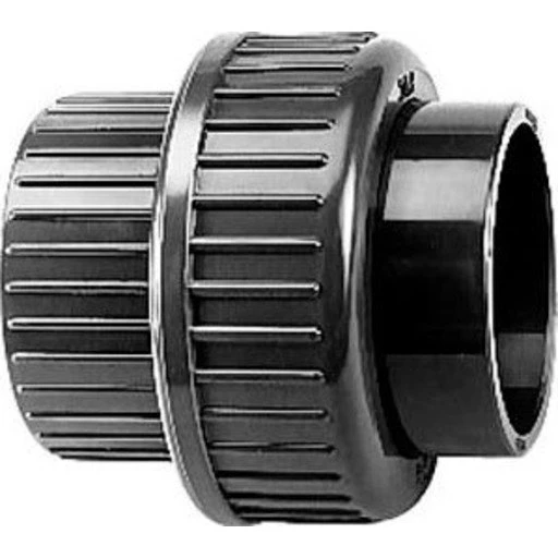+GF+ Union Ø63 mm, PVC, Grå