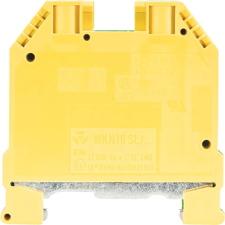 Wieland Jordklemme 10mm² WKN10SL/U/V0 Gul/Grøn