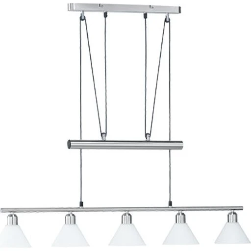 Trio Lighting Stamina Langbordspendel, 120 cm, Børstet Stål