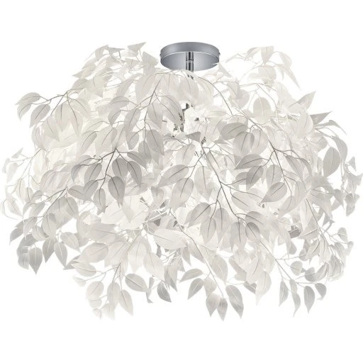 Trio Lighting Leavy loftlampe, krom, Ø70 cm