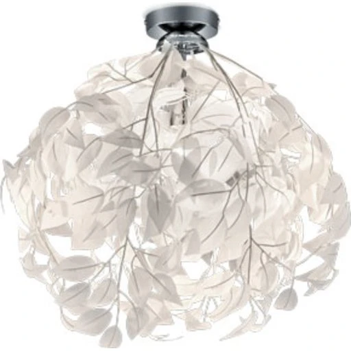 Trio Lighting Leavy loftlampe, krom, Ø38 cm