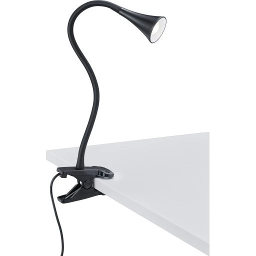 Trio Lighting Viper klemmelampe, sort