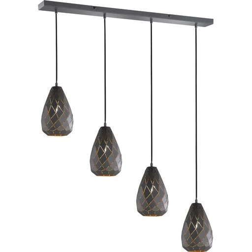 Trio Lighting Onyx Pendel - Antracitgrå Metal