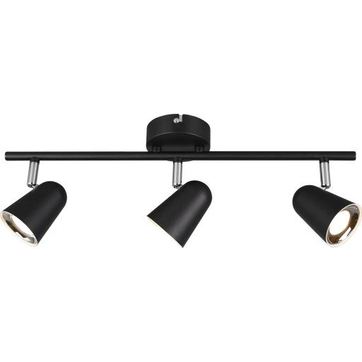 Trio Lighting Toulouse Spotlampe, 3 spots, sort