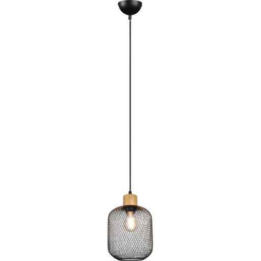 Trio Lighting Calimero pendel, matsort, Ø18 cm