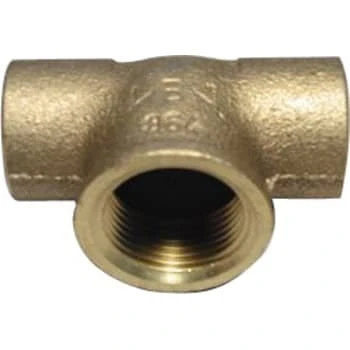 22 x 3/4" x 22 mm Loddetee i messing