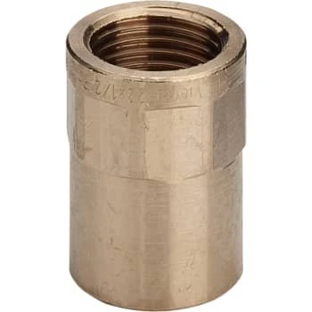 22 mm x 1" Loddeovergangsmuffe i messing