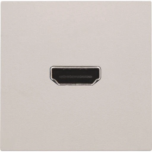 Niko HDMI udtag connector for stikmontering, lysegrå