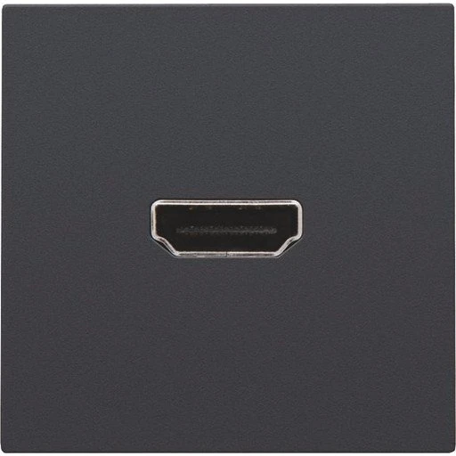 Niko HDMI udtag connector for stikmontering, antrasit