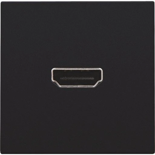 Niko HDMI udtag connector til stikmontering, sort