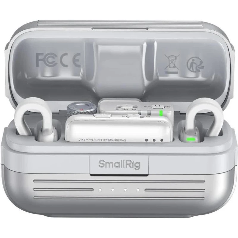 SmallRig S70 Trådløs Mikrofon - Multi-Device Kompatibel, Hvid