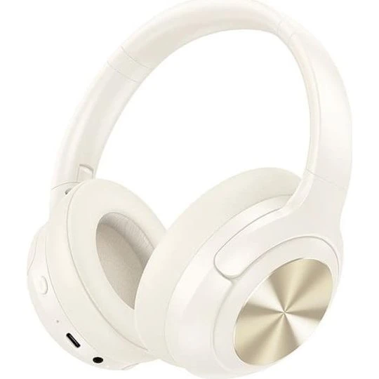 Hoco W54 Over-Ear Bluetooth Hovedtelefoner med ANC - Mælkehvid