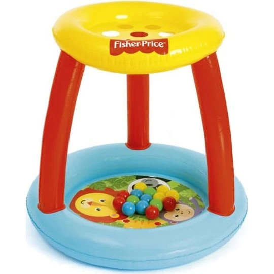 Bestway Fisher Price Oppusteligt Boldhav med Dyremotiv