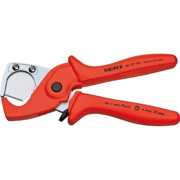 Knipex PlastiCut 90 20 185 - Plastsaks til rør og slanger op til Ø 25 mm