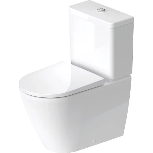 Duravit D-Neo back-to-wall toilet, rimless, hvid
