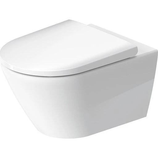 Duravit D-Neo væghængt toilet, hvid, rimless