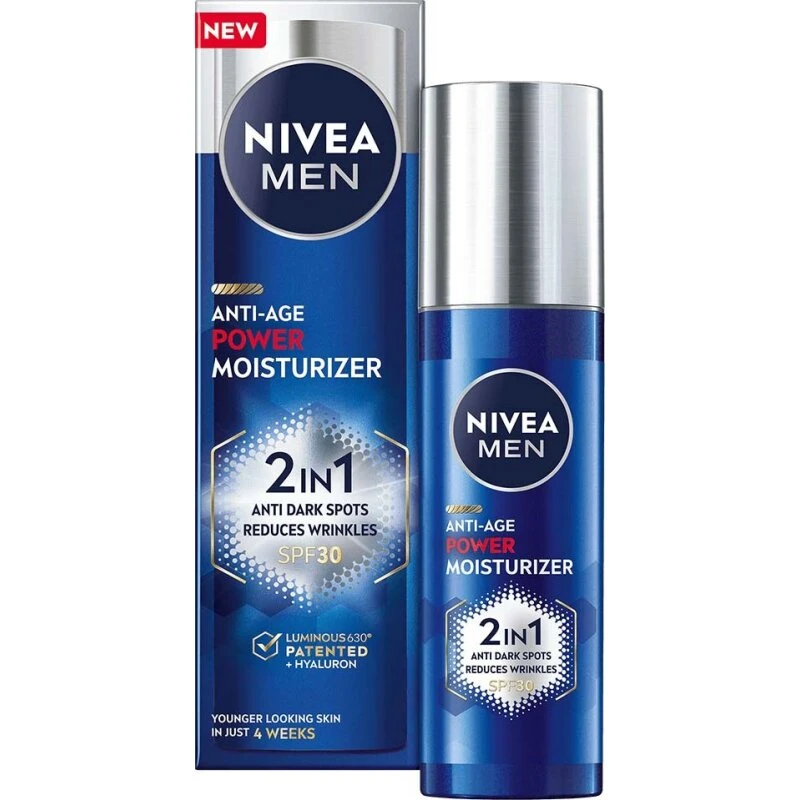 NIVEA MEN Luminous Anti-Age Power 2in1 SPF30 50 ml