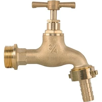 Bradas Messinghane med ventil til haveslange 3/4" x 13mm