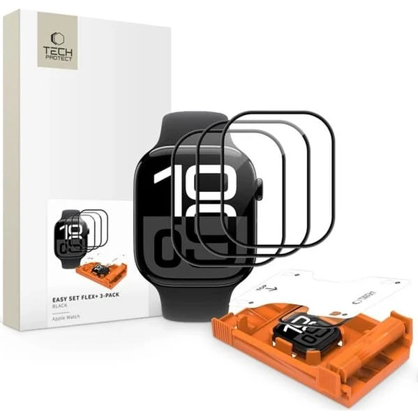Tech-Protect Easy Set Flex+ Hybridglas til Apple Watch 40mm (3 stk.)