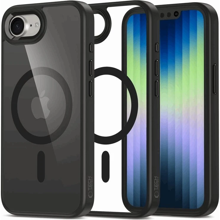 Tech-Protect iPhone 16e MagSafe Magmat Case - Sort/Klar