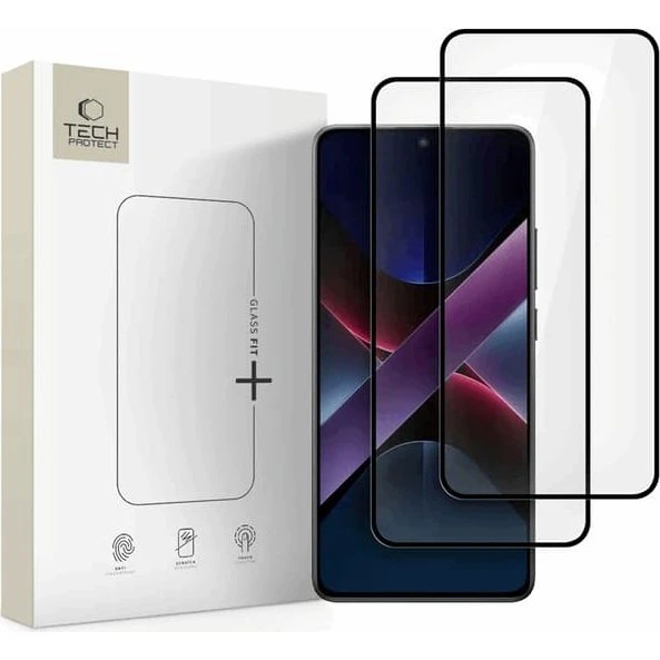 Tech-Protect Glass Fit+ Skærmbeskytter til Xiaomi Poco X7 Pro 5G (2-pak)