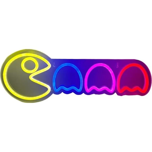 Beline Neon Light Pac-Man og spøgelser