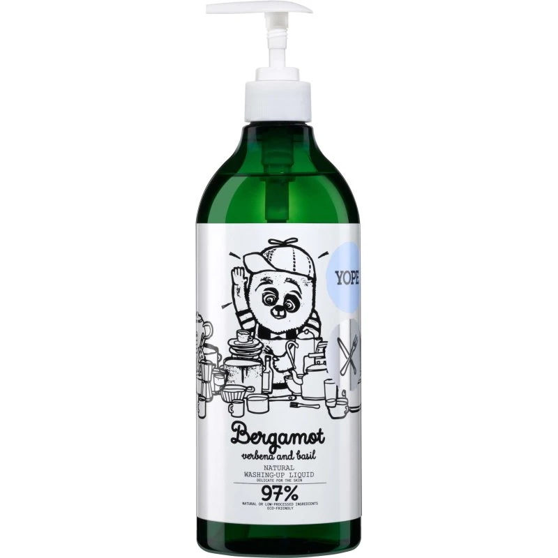 YOPE Natural Washing-Up Liquid Bergamot & Basil 750 ml