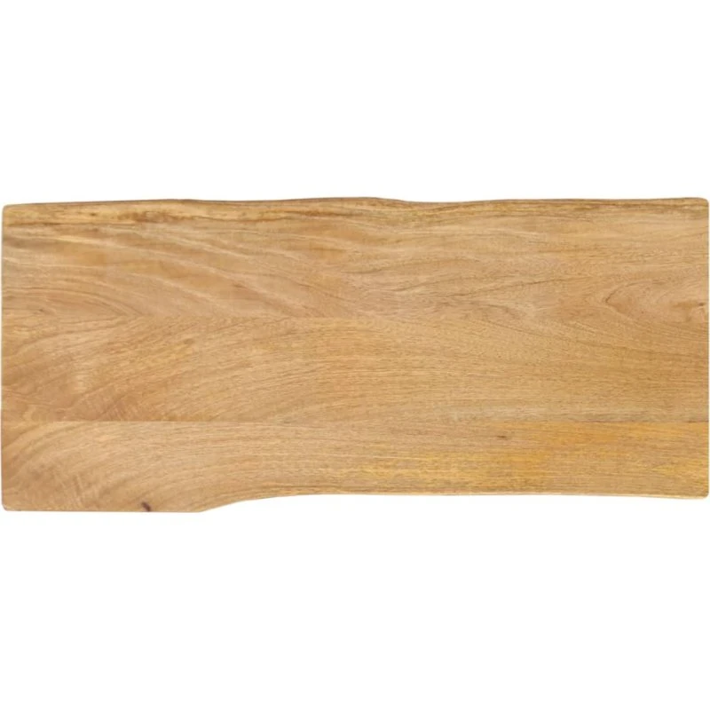 vidaXL bordplade i massivt mangotræ 100x40x2,5 cm med naturlig kant