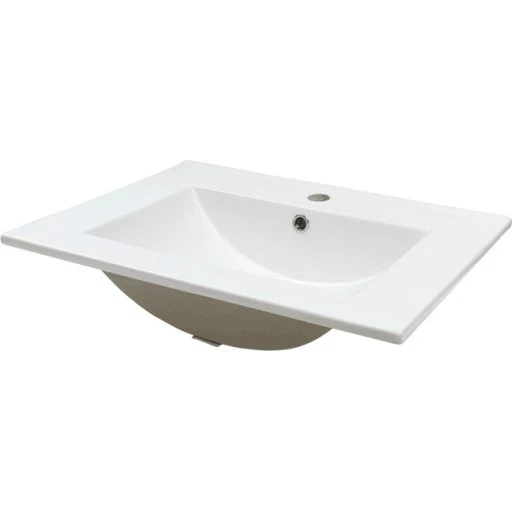 Cassøe håndvask i porcelæn, 101x46,5 cm, hvid