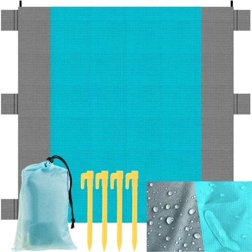 Strandmåtte / Strandtæppe - 2 meter XXL